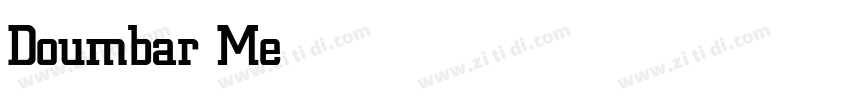 Doumbar Medium字体转换